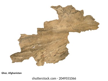 Ghor, Afghanistan Satellite Imagery (3D Rendering)