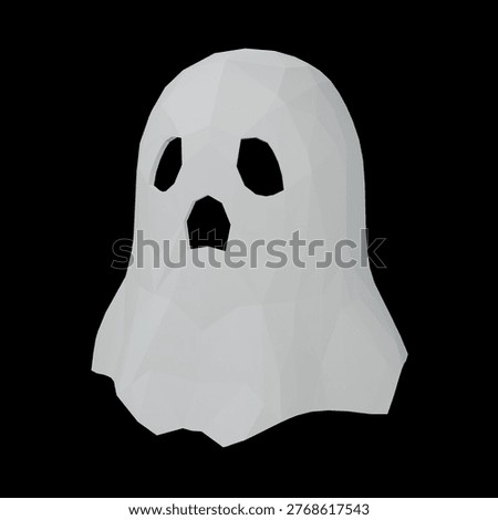 Ghost Mask 3d model render image