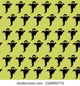 Ghost Pattern For Halloween Deco