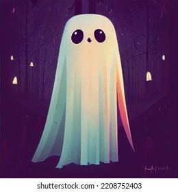 Ghosts Style Pixar Intricate Details Concept Stock Illustration 