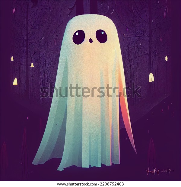 Ghosts Style Pixar Intricate Details Concept Stock Illustration ...