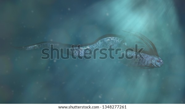 ニシンの源である海蛇見物のニシンの王と呼ばれる美しいレガレカス グレスン 3dイラスト のイラスト素材 1348277261