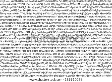 Gibberish document, meaningless computer printout produced by a faulty software