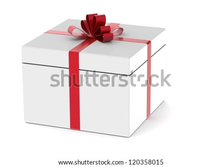 Similar – Image, Stock Photo White gift box Shopping