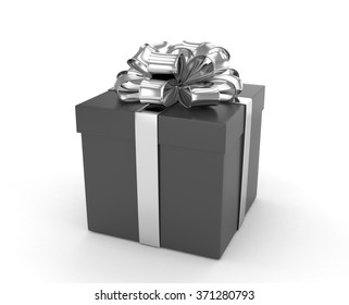 Gift Box Bows Isolated On White Stock Illustration 462346087