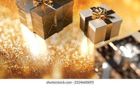 Gift box is a decorative container designed to hold a present. It is often used to enhance the presentation of a gift, making it more visually appealing and special for the recipient.