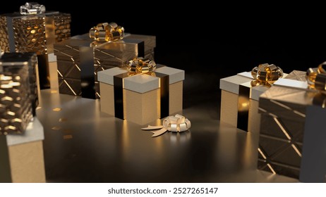 Gift box is a decorative container designed to hold a present. It is often used to enhance the presentation of a gift, making it more visually appealing and special for the recipient.