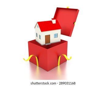 Gift Box with Home Model