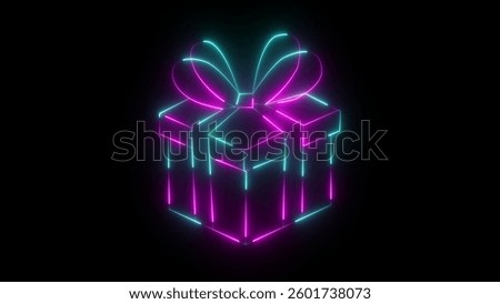 Gift box icon with comic vector illustration style. cute surprise red gift box, special give away package, loyalty program reward, vector icon, flat illustration