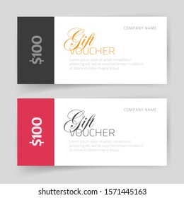 Gift card or certificate voucher template modern design image - Powered by Shutterstock