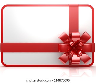 Gift Card on white background - Powered by Shutterstock