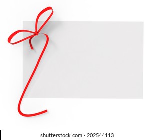 Gift Card Representing Empty Space And Copy-Space