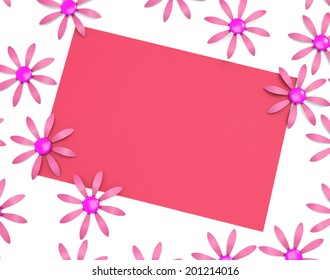 Gift Card Representing Text Space And Blank