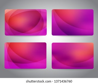 Gift cards or discount cards or credit cards set with shiny pink design background. Beauty shop, clothes shop, cosmetics store, hair and spa salon discount voucher, coupon or gift cards design - Powered by Shutterstock