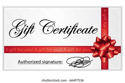 Gift Certificate.