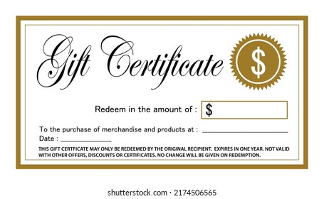 Gift certificate. Free amount template. Icon card. - Powered by Shutterstock