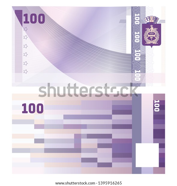 Gift\
certificate Voucher template with guilloche pattern watermarks and\
border. Background usable for coupon, banknote, money design,\
currency, note, check etc. in purple\
color