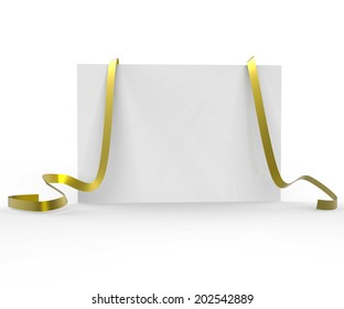 Gift Tag Representing Empty Space And Copyspace