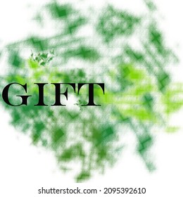 Gift is using for text designs.