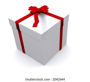 Gift Box Isolated On White Background Stock Illustration 92999386 ...