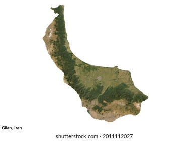 Gilan, Iran Satellite Imagery (3D Rendering)