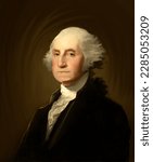 Gilbert Stuart Williamstown digital Portrait of George Washington