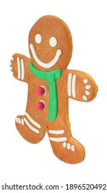 Gingerbread Man 3D Illustration On White Background