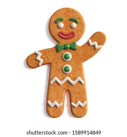 Gingerbread Man 3d Rendering Isolated On White Background