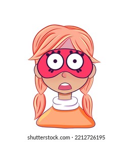 Girl in biret  sleep mask