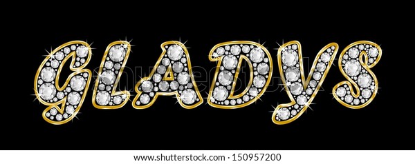 2 Gladys Name Graphic Images, Stock Photos & Vectors | Shutterstock