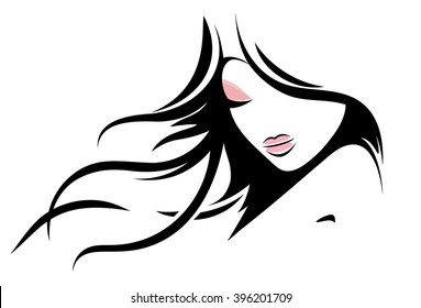 Illustration Vector Beautiful Woman Face Women Stock Vector (Royalty ...