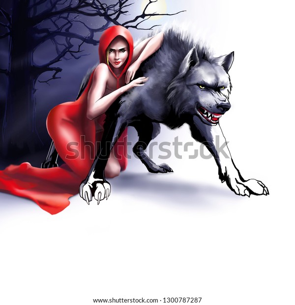 Wolf red erotic hood Little Red