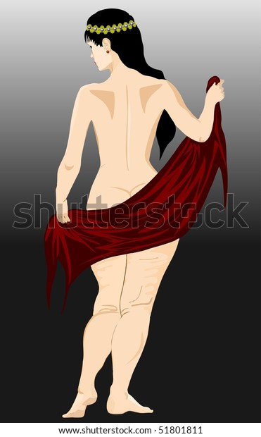 Girl Thin Back Thick Legs Illustrations Clip Art People Stock Image