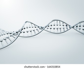 Glass 3d Model Of An Double Helix DNA Strand