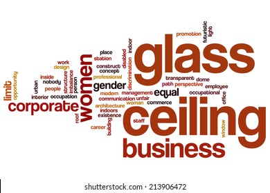 Glass Ceiling Concept Word Cloud Background