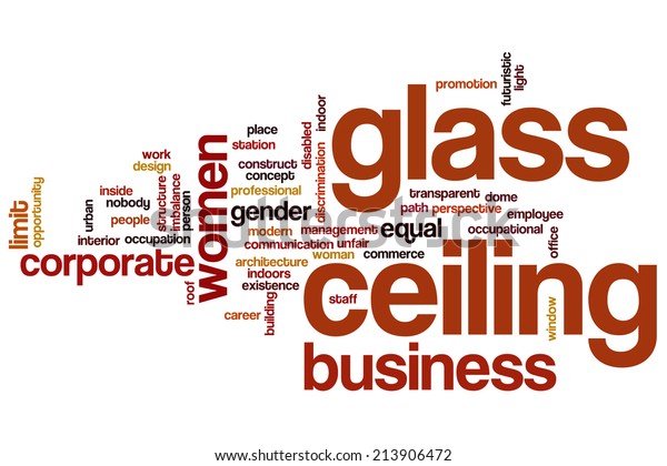 Glass Ceiling Concept Word Cloud Background Stock Illustration