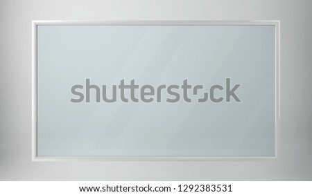 glass frame, 3d rendering.