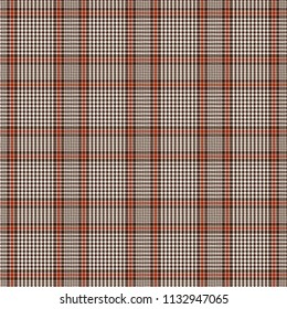 Glen Plaid With Red