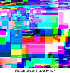 Glitch Background Screen Bug Effect Irregular Stock Illustration ...