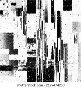 Glitch Camera Effect. Retro VHS Background. Old Video Template. No Signal. Static TV Noise, Bad TV Signal.