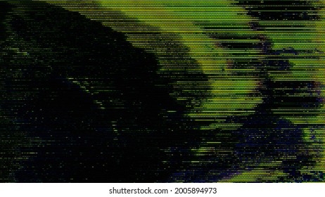 Glitch Noise Static Television VFX Pack. Visual Video Effects Stripes Background, Tv Screen No Signal Glitch Effect