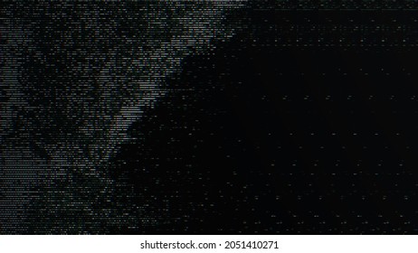 Glitch Noise Static Television VFX Pack. Visual Video Effects Stripes Background, CRT Tv Screen No Signal Glitch Effect