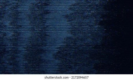 Glitch Noise Static Television VFX Pack. Visual Video Effects Stripes Background, CRT Tv Screen No Signal Glitch Effect