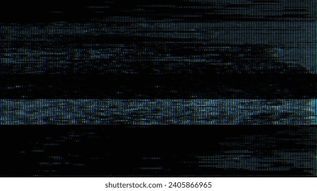 Glitch noise static television VFX. Visual video effects stripes background, CRT tv screen no signal glitch effect