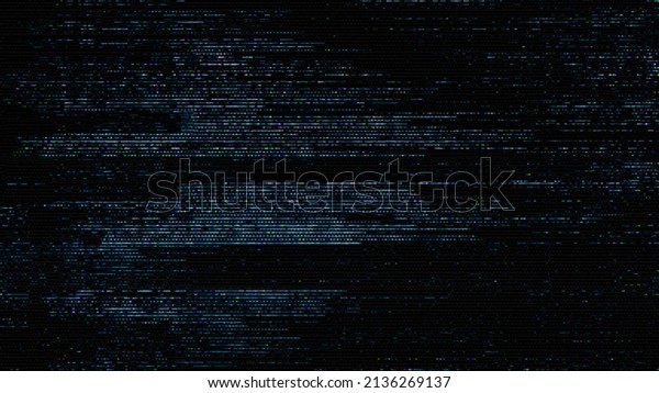 Glitch\
noise static television VFX pack. Visual video effects stripes\
background, CRT tv screen no signal glitch\
effect