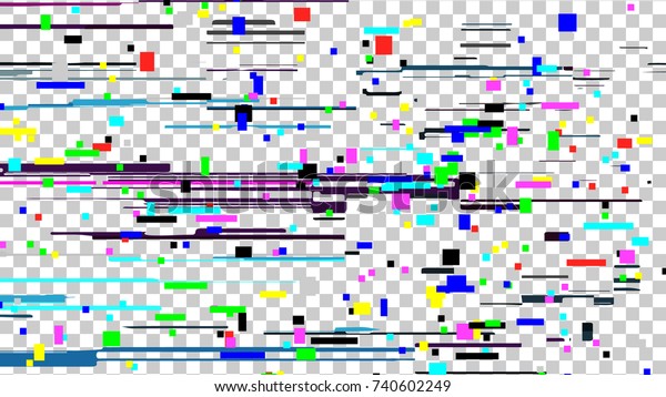 グリッチノイズテクスチャー 静的エラー スクリーンエラー デジタルno信号 テレビ信号減衰ノイズ のイラスト素材 740602249