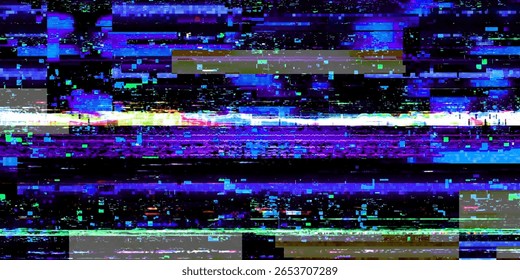 Glitch Overlay Stock Image In Black Background