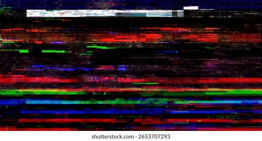 Glitch Overlay Stock Image In Black Background