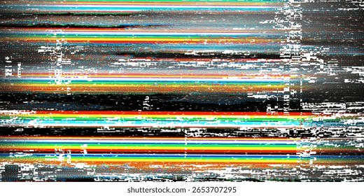 Glitch Overlay Stock Image In Black Background