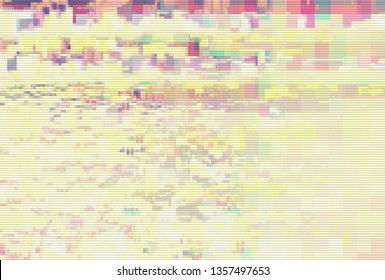 Glitch Pixel Data Moshing Digital Noise Screen Background,  Geometric.